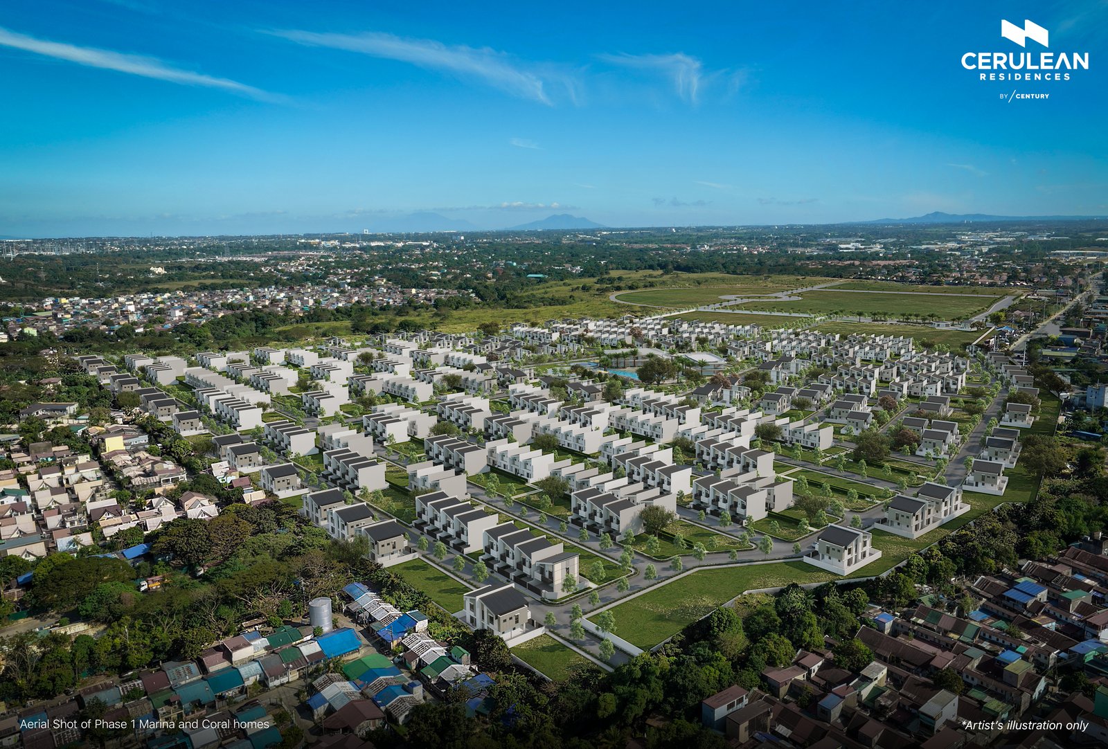 The Coral (Single-Attached) — Aerial Shot of Phase 1 Marina and Coral homes.jpg