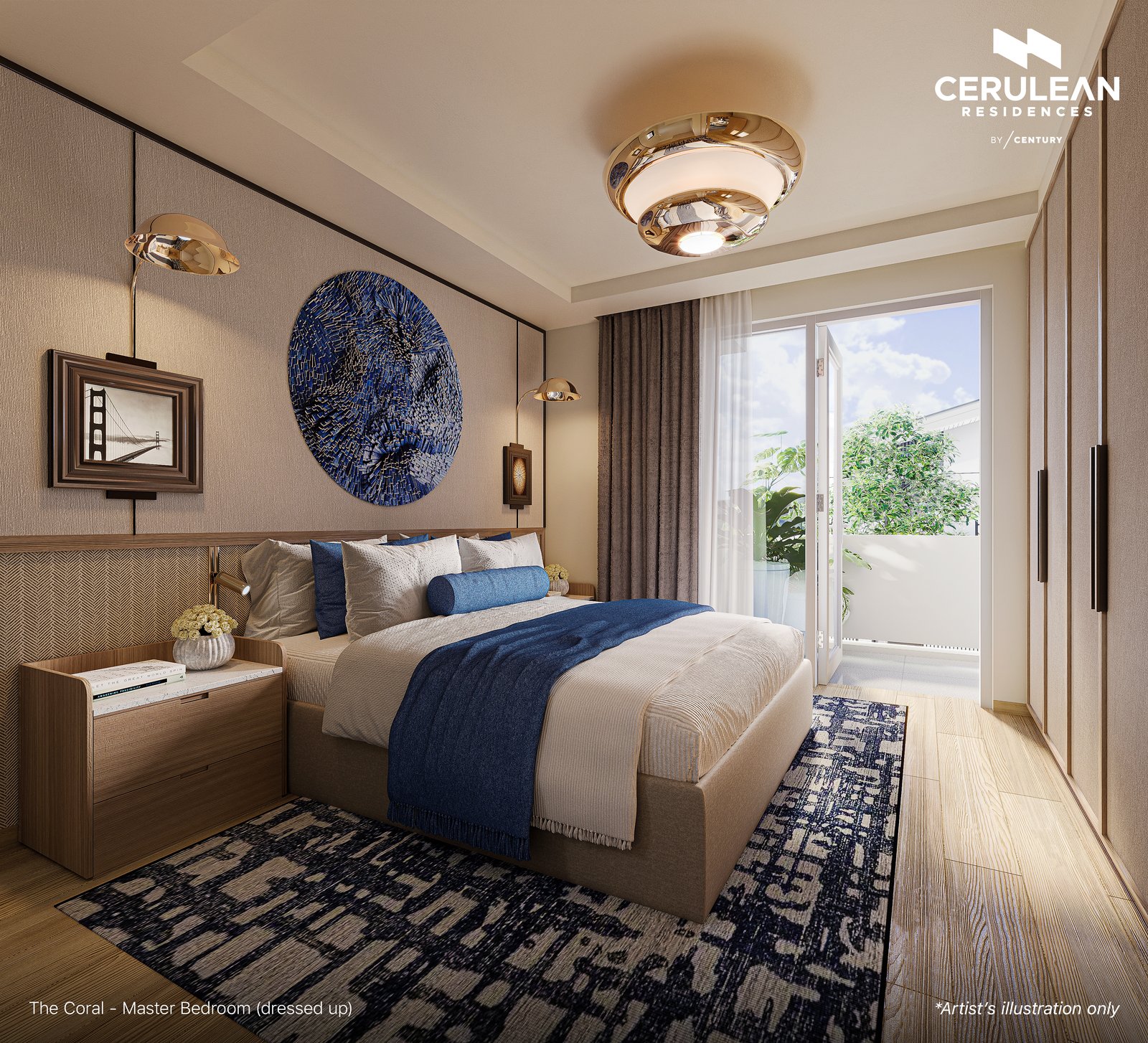The Coral (Single-Attached) — The Coral - Master Bedroom (dressed up).jpg